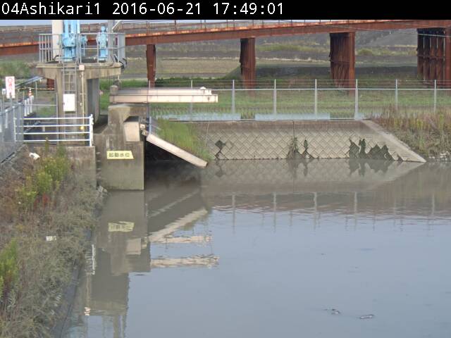 芦刈第一排水機場の平常時の画像です