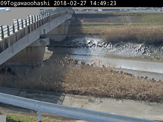 砥川大橋の平常時の画像です