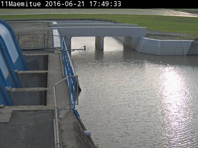 前満江排水機場の平常時の画像です