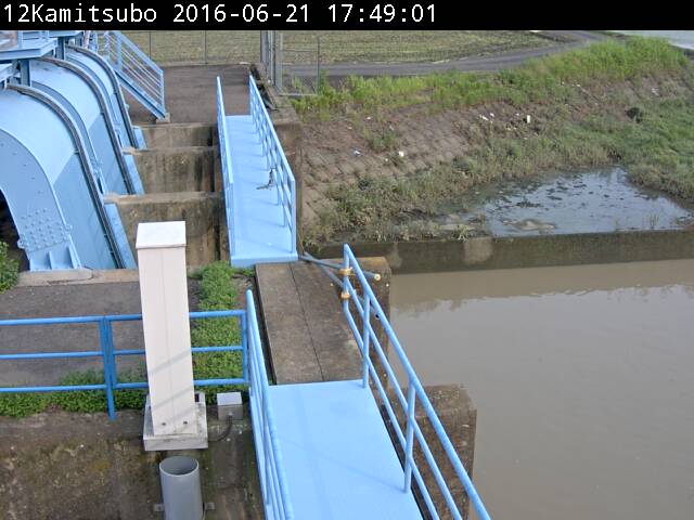 上坪排水機場の平常時の画像です