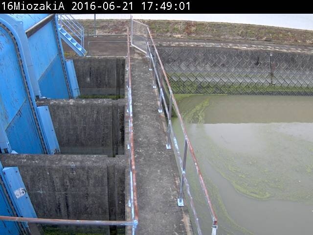 三王崎排水機場の平常時の画像です