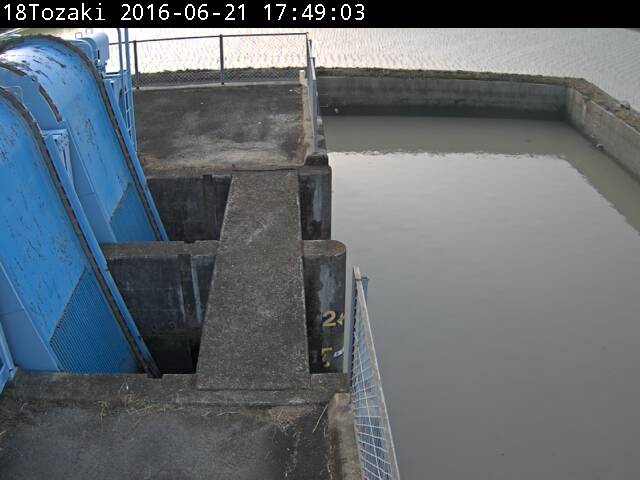 戸崎排水機場の平常時の画像です