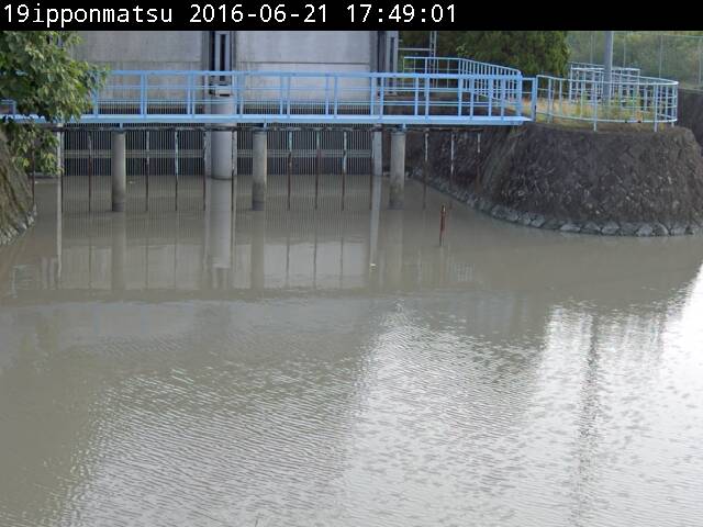 一本松排水機場の平常時の画像です