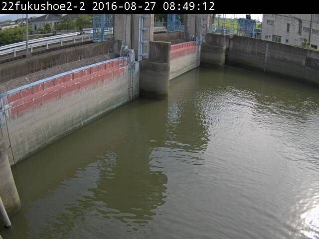 福所江水門の平常時の画像です