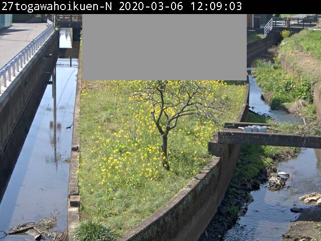 砥川保育園北東の平常時の画像です