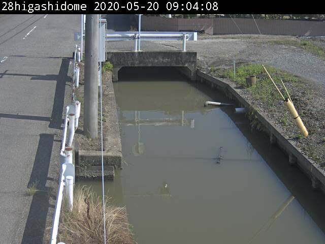 東道免公民館前の平常時の画像です