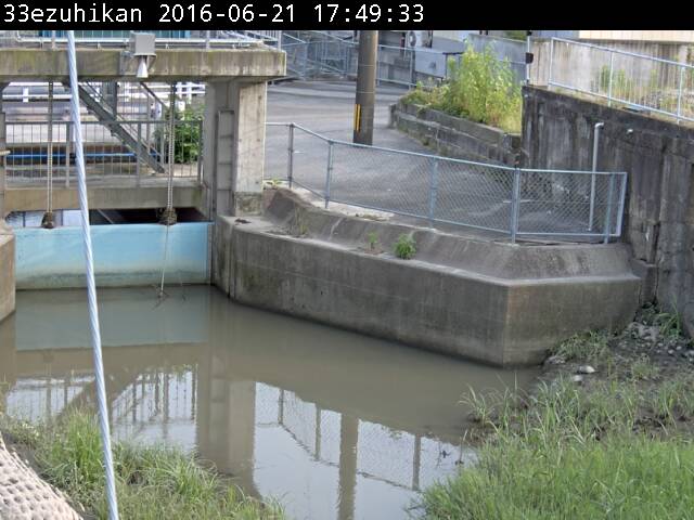 江津樋管の平常時の画像です